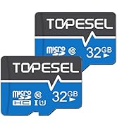 TOPESEL 32GB(The Actual Usable Capacity is 28.8GB) Micro SD Card 2 Pack Memory Cards MicroSDHC UH...