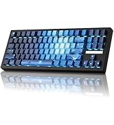 ZORNHER ZH870 Wireless Mechanical Gaming Keyboard,80% Blue Custom Creamy Sound Keyboard with Ligh...