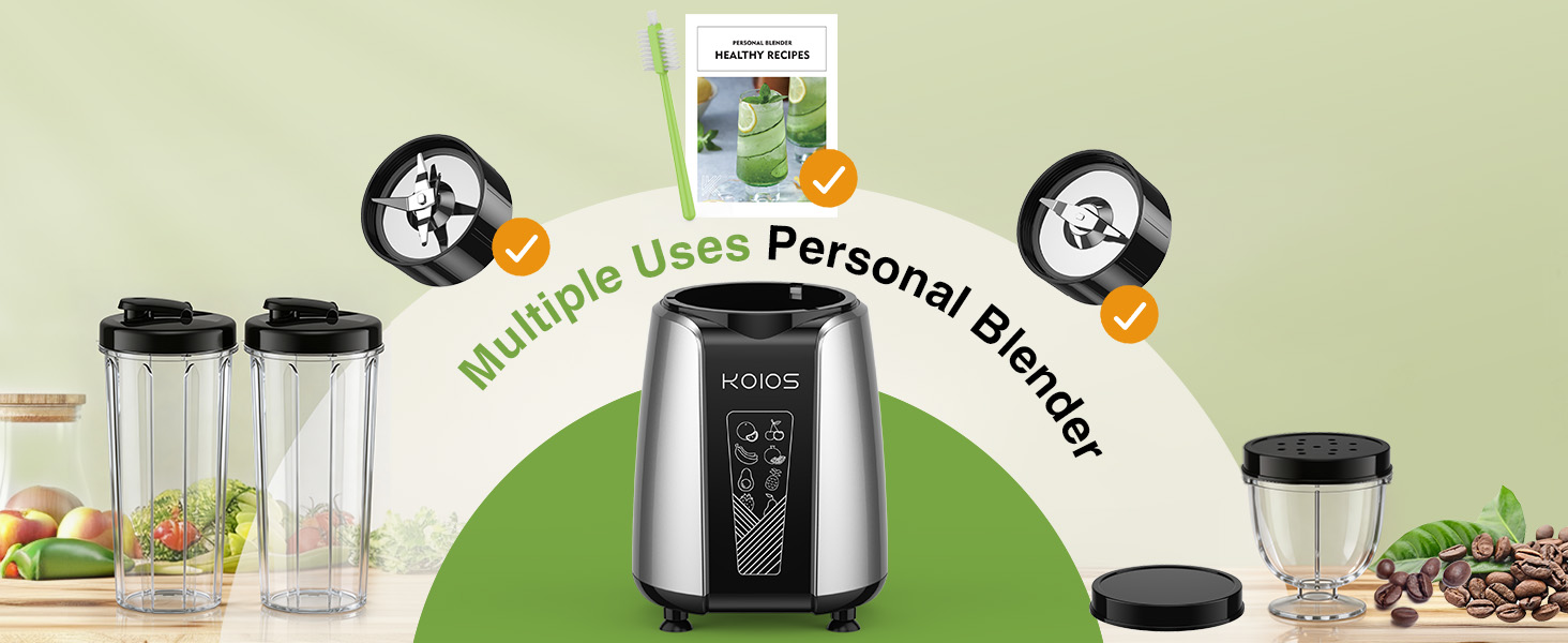 all in one 13 piece multiple use personal blender