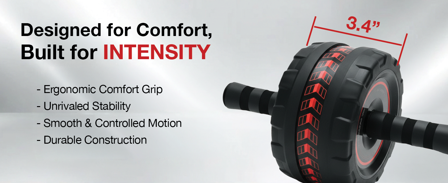 Ab Roller Wheel for Abs Workout - Core Strength Training Equipment for Home Gym