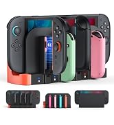 Wireless 8 in 1 Charger Dock for Nintendo Switch 2 - Dual-Direction Charge, Compatible with Ninte...