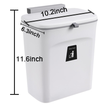 hanging trash can with lid installation
