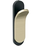 Amerock Unison Contemporary Single Prong Matte Black/Golden Champagne Decorative Wall Hook
