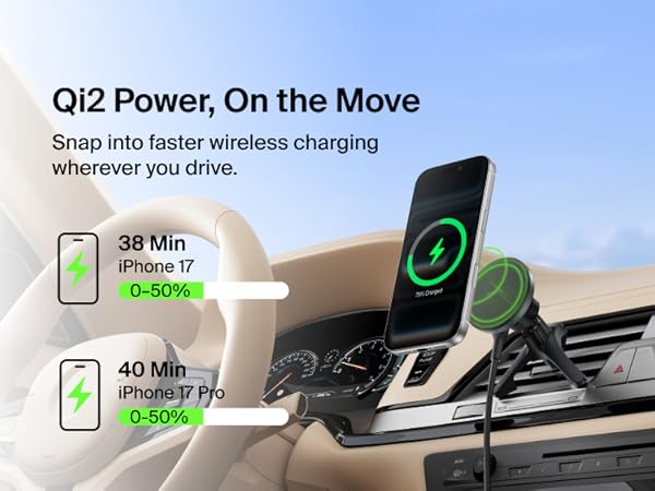 Wireless Charging Car Vent Mount