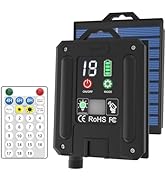 Upgrade Solar Panel with Type C Port, 1800mah Large Capacity, Battery Power Display, Mode Display...