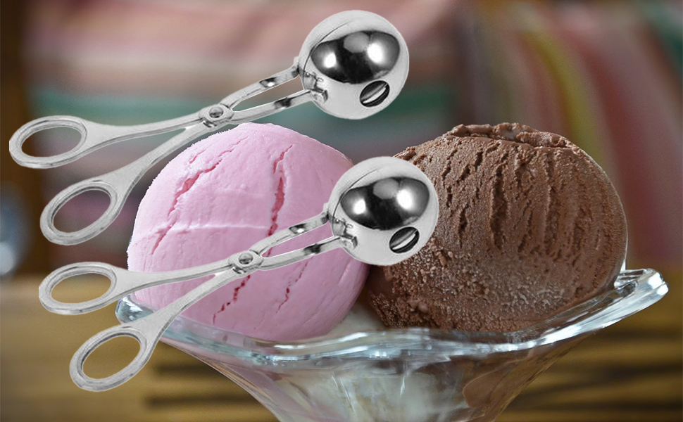 2 Pack Meat Baller Stainless Steel Meatball Scoop