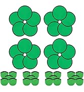 YEAHACLUB 20 PCS Foldable Flying Disc Fans with Bags, 9.8'' DIY Handheld Fabric Folding Fan, Blac...