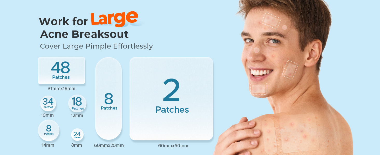 large pimple patches