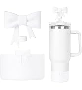 Bow Silicone Protective Stanley Boot for 20/30/40Oz, Bow Straw Cover Topper for Stanley Cup 10mm/...