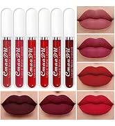 evpct CmaaDu 6Pcs Matte Liquid Lipstick Set labiales mate 24 horas originales matte larga duracio...