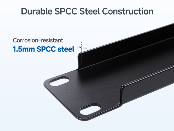 Durable SPCC Steel 1U Rack Mount Blank Panel for 19-inch Server Racks