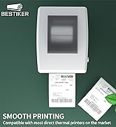 4”x6” Thermal Labels Shipping Labels, BESTIKER 4”x6” Direct Thermal Labels 4 Rolls, Compatible Ze...
