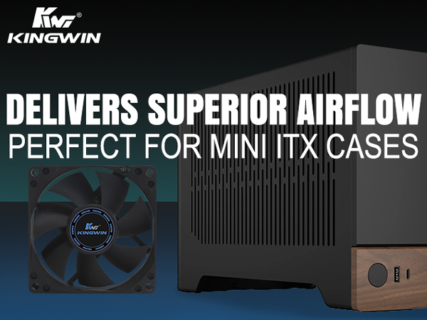 CF-08LB 80mm silent long life bearing performance fan perfect for mini ITX cases