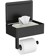 FORIOUS Toilet Paper Holder with Shelf, SUS304 Stainless Steel Wall Mount Toilet Paper Roll Holde...