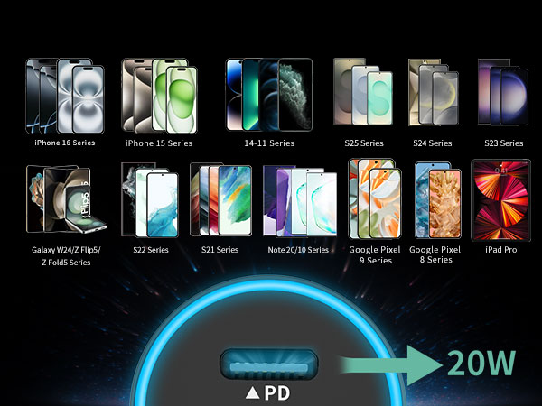 galaxy S25 plus phone charger for car fast charging on the road