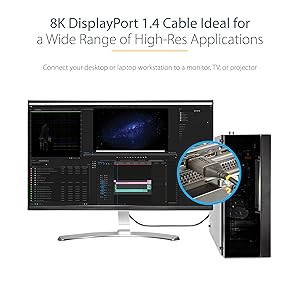 VESA Certified DisplayPort 1.4 Cable