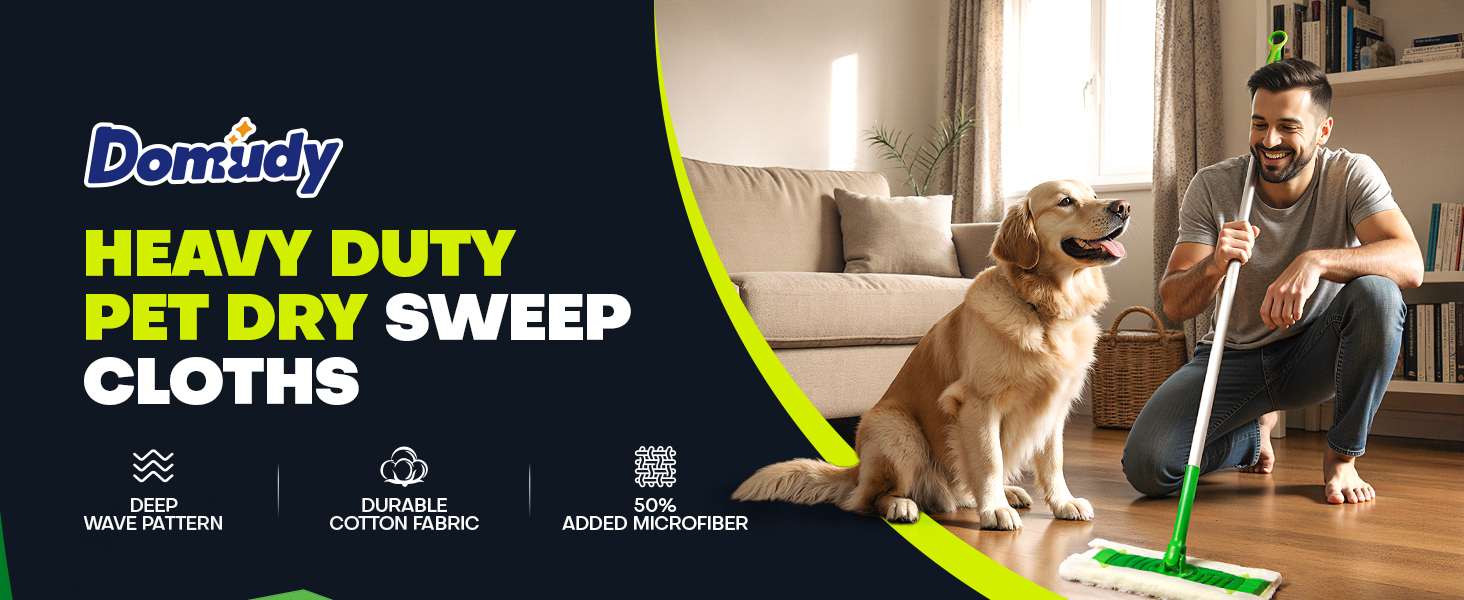 heavy duty pet dry sweep cloths