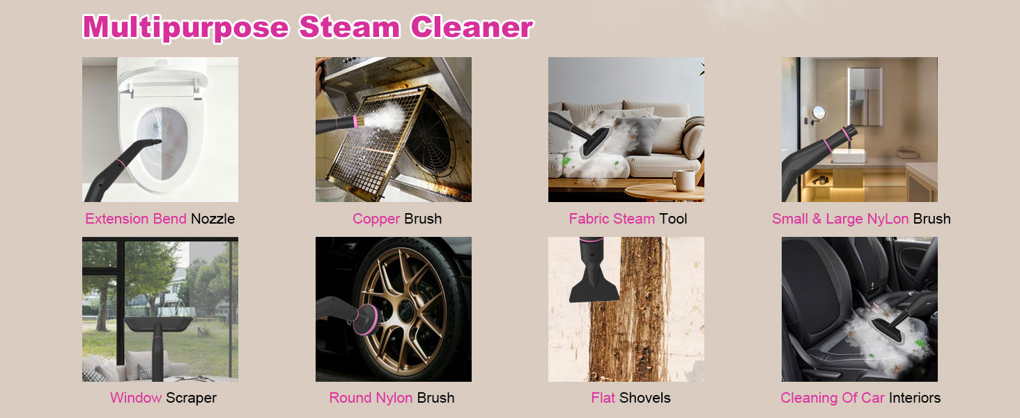 multipuepose portable steam cleaner for home, for car