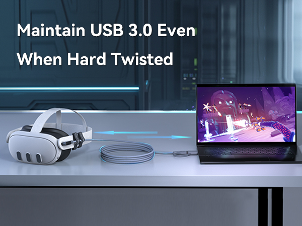 Maintain USB 3.0 Even When Hard Twisted