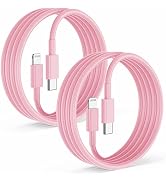 2Pack for Apple iPhone14 pro max Fast Charger Cable Pink 6ft [Apple MFi Certified], USB Type C to...