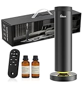 MQLMF Waterless Diffuser,1500 Sq Ft,Ring Ambient Light,Rechargeable Wireless, Aluminum,Remote Con...