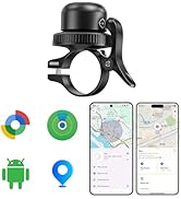 MiLi Bike Bell with Bluetooth Tracker for iOS &amp; Android, Anti-Theft Bicycle Locator, Works with F...