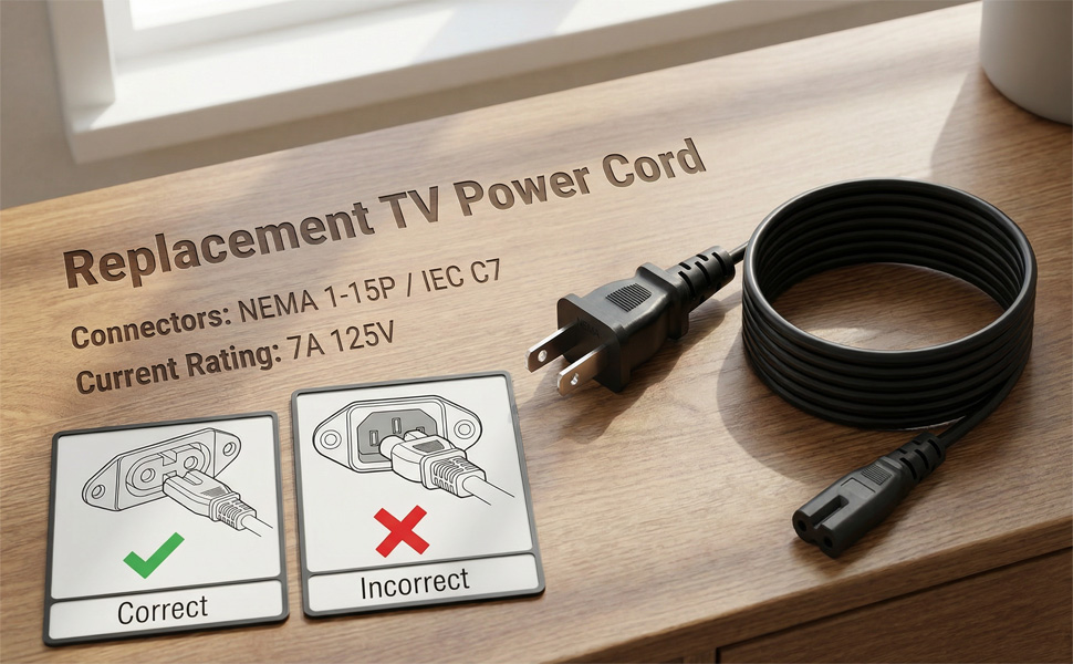 TV Power Cord