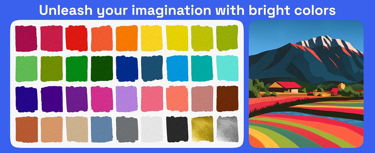 Bright colors
