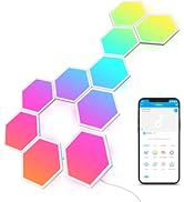 Govee Glide Hexa Light Panels, RGBIC Hexagon LED Wall Lights, Wi-Fi Smart Home Creative Wall Ligh...
