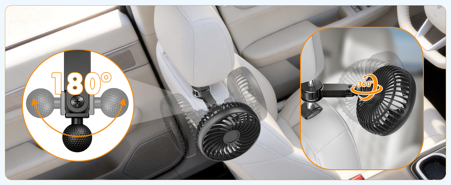 car vent clip fans