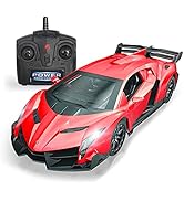 QUN FENG Remote Control RC CAR Racing Cars Compatible with Lamborghini Veneno Officially Licensed...