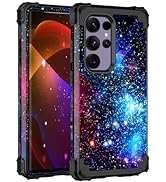 Miqala for Galaxy S24 Ultra 5G Case,Glow in The Dark Three Layer Heavy Duty Shockproof Protection...