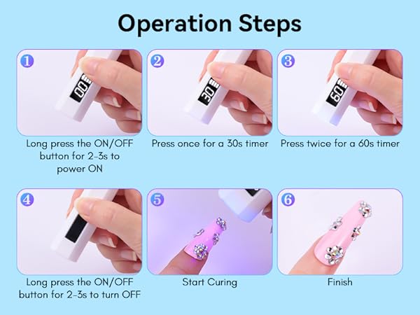 handheld UV Nail lamp for gel nail polish