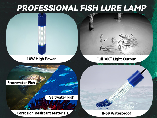 18W fish lure lamp