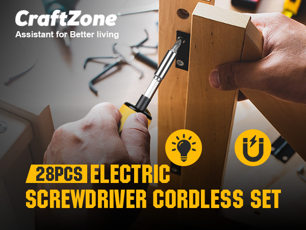 Electric Screwdriver Cordless Set