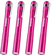 WORKPRO LED Pen Light, Aluminum Pen Flashlights, Pocket Flashlight with Clip for Inspection, Emer...