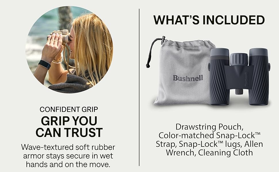 Bushnell Outdoors A-Series, Confident Grip and What's Included