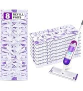 Power Mop Pads Refills Disposable for PowerMop 8 Pack- EXEGO Wet Dry Pads Power Mop Wood Refills ...