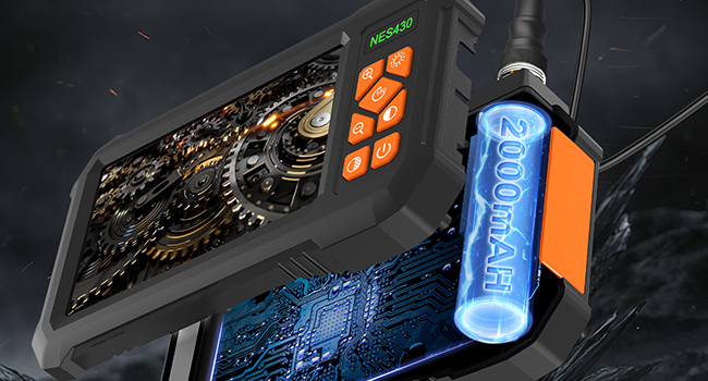 endoscope camera with light