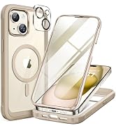 Miracase Glass Series for iPhone 15 Case [Compatible with MagSafe] Full-Body Magnetic Bumper Case...