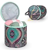Katech Yarn Storage Portable Bag, Small Size Knitting Organizer, Mini Projects Organizer With Zip...