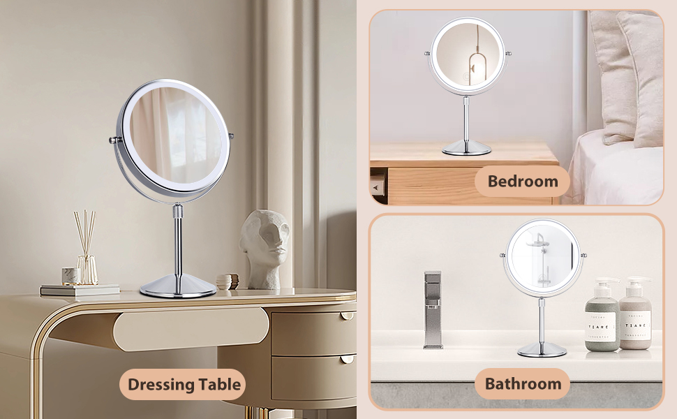 mirror with light, magnifying makeup mirror with lights