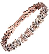BioMag 99.99% Copper Bracelets for Women, Magnetic Bracelets with 3500 Gauss Neodymium Magnets wi...