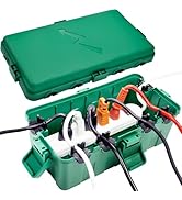 Hrensaw Medium Outdoor Electrical Box(10.6x5.5x4.5inch),IP54 Waterproof Extension Cord Cover w/6 ...