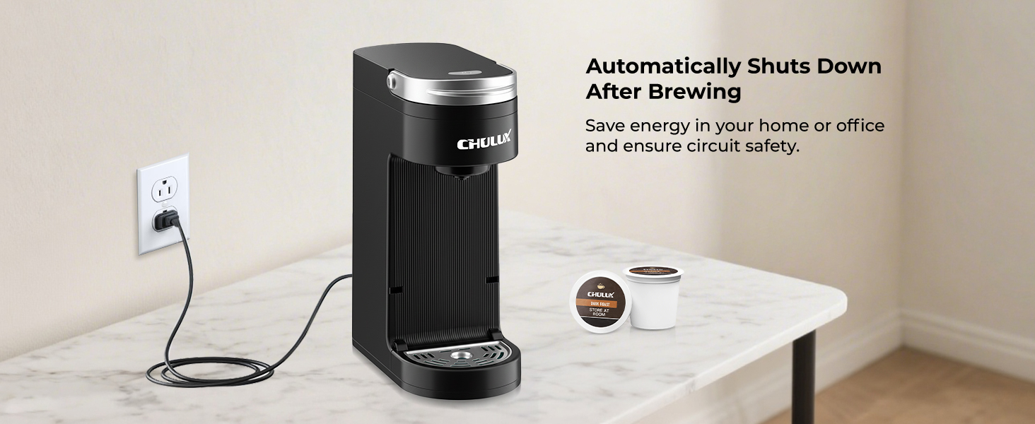 Automatically shut down after brewing