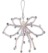 BEEFLYING Glass Beads Bowknot Phone Charm with Crystal Drop Beads Y2K Cellphone Charm Strap for W...