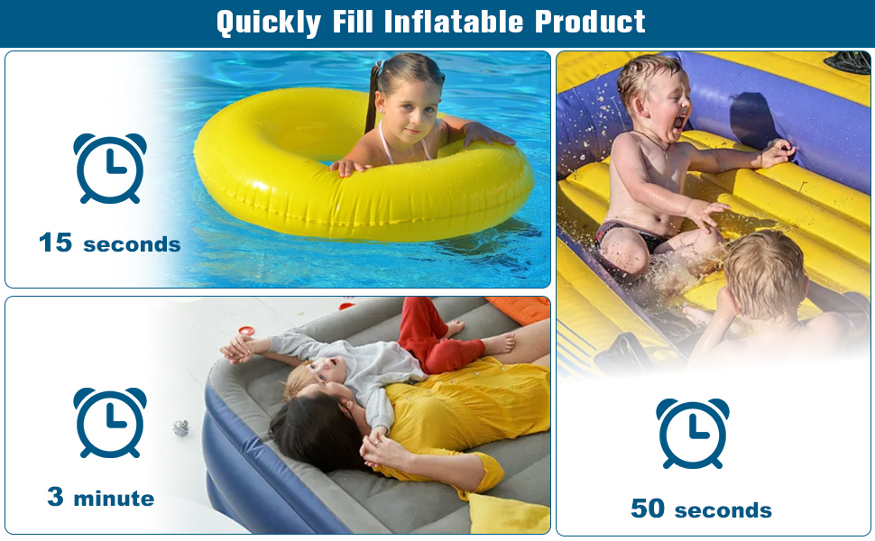 portable air pump for inflatables