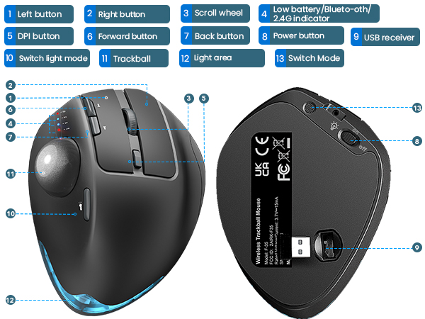 download the driver by following the steps in the instruction manual to customize the mouse settings