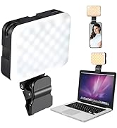 MQOUNY High Power Rechargeable Selfie Light,Phone Light Clip-on LED Fill Video Adjusted Level for...
