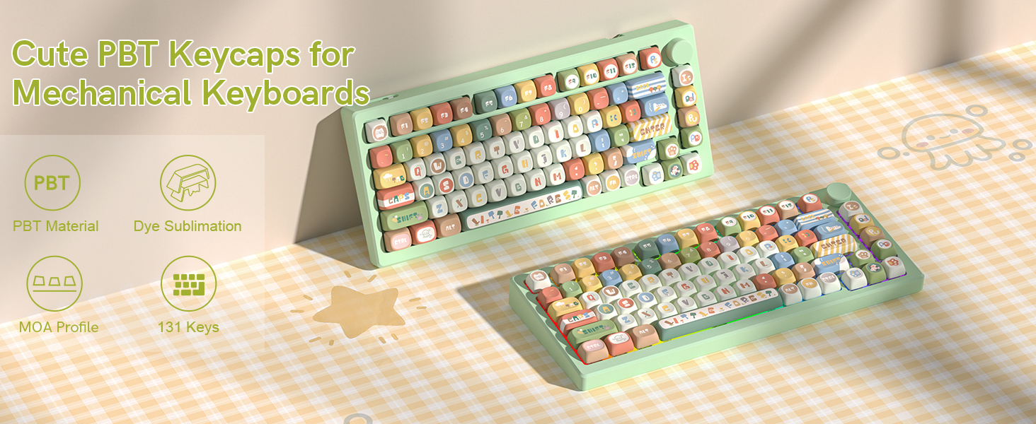 Typehaven x Womier 130 Key MOA Profile Keycap Set – Universal Fit